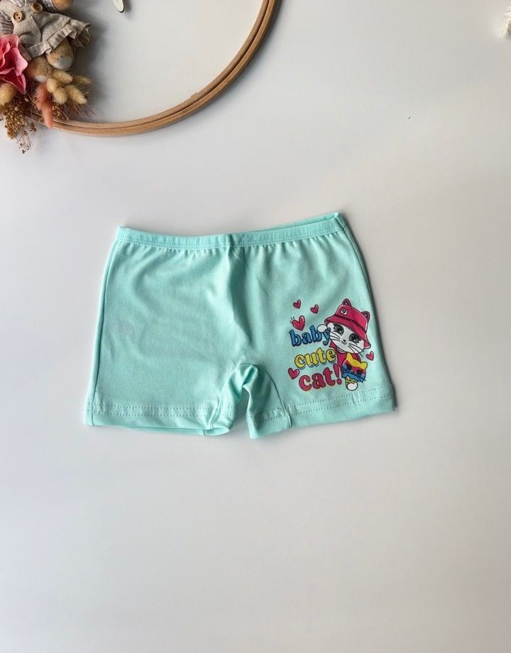 Yeşil Cute Cat Atlet Boxer Takım