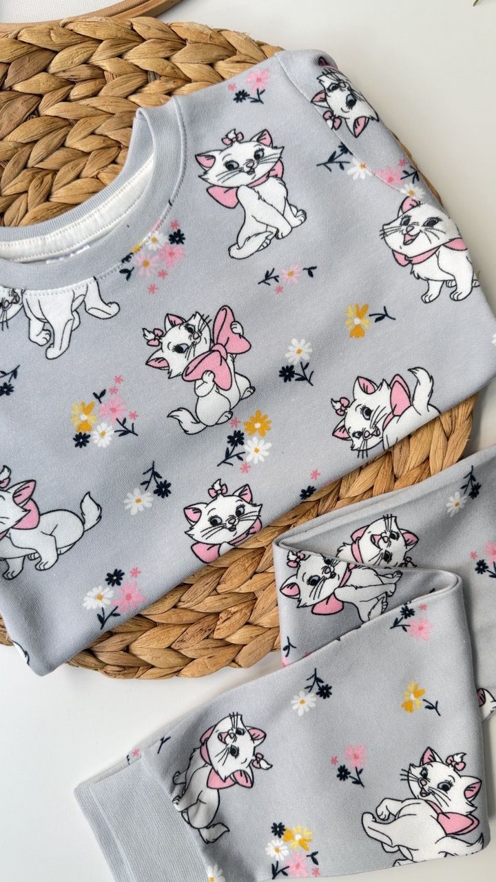 GRİ KEDİCİK Pijama Takımı 