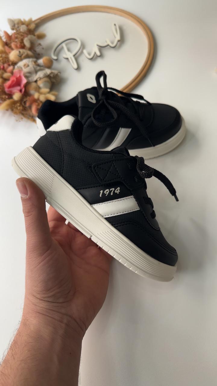 Siyah Beyaz 1974 Unisex Spor Ayakkabı 