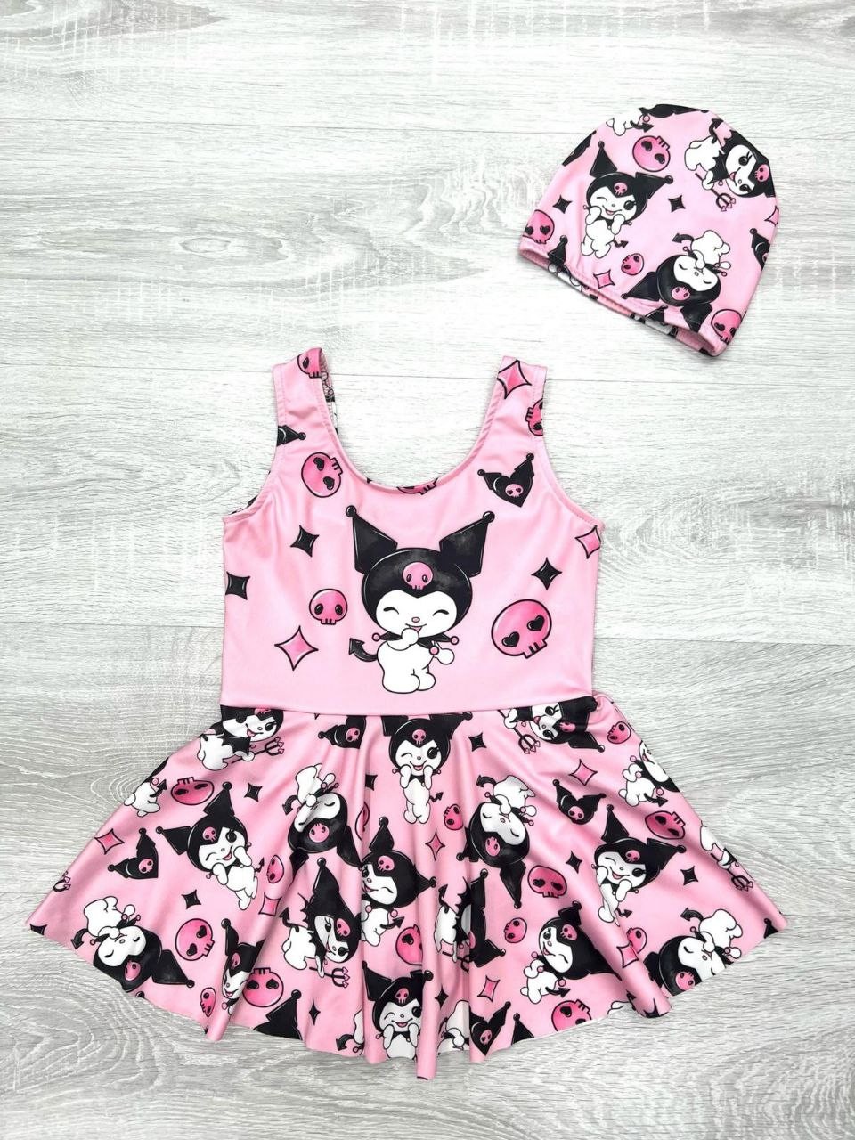 Kuromi Etekli Mayo Boneli Pembe