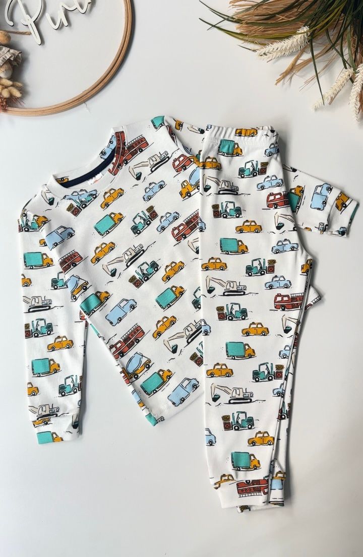 İş Makineleri Pijama Takımı