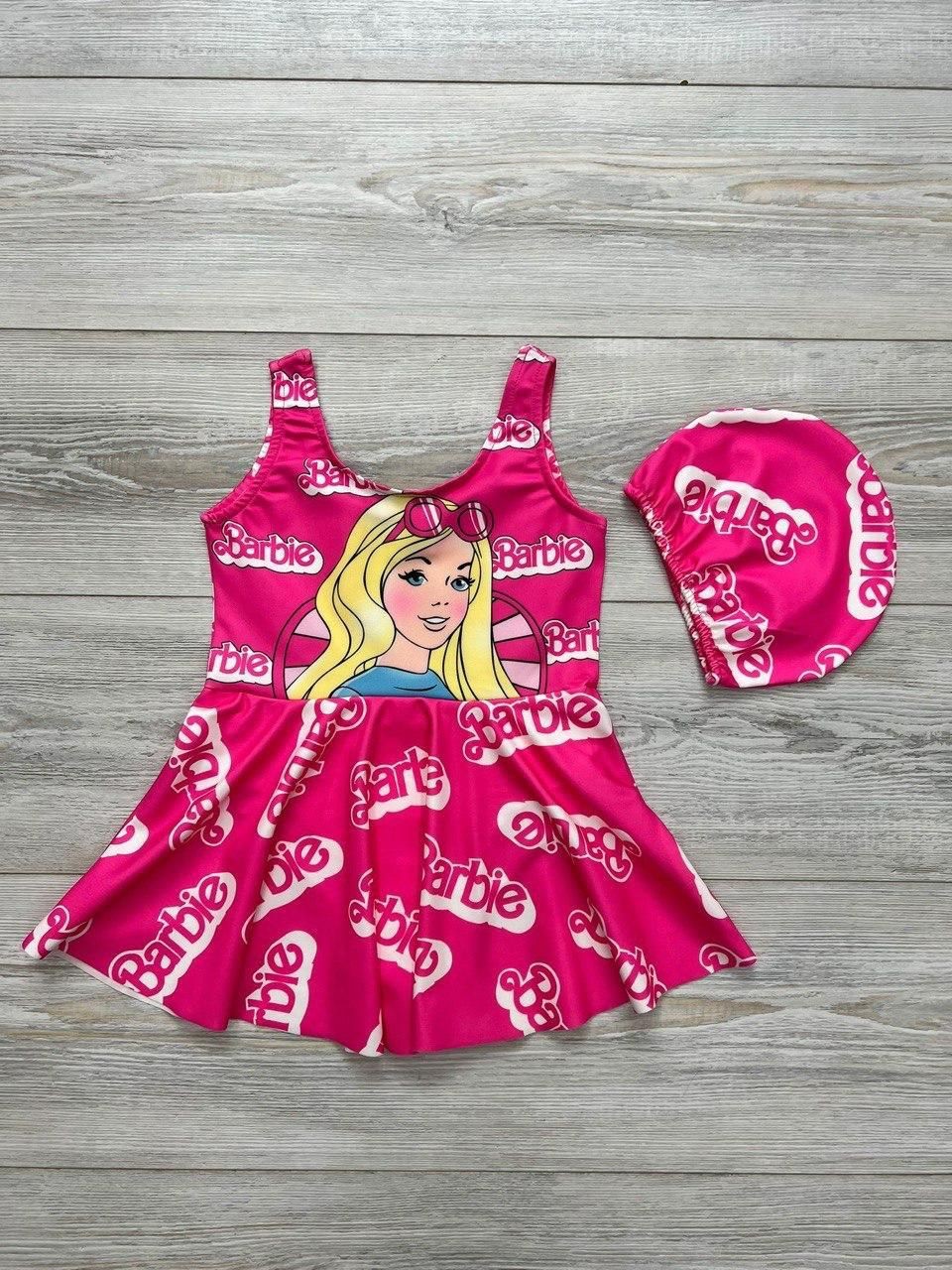 Pembe Kız Etekli Mayo Boneli