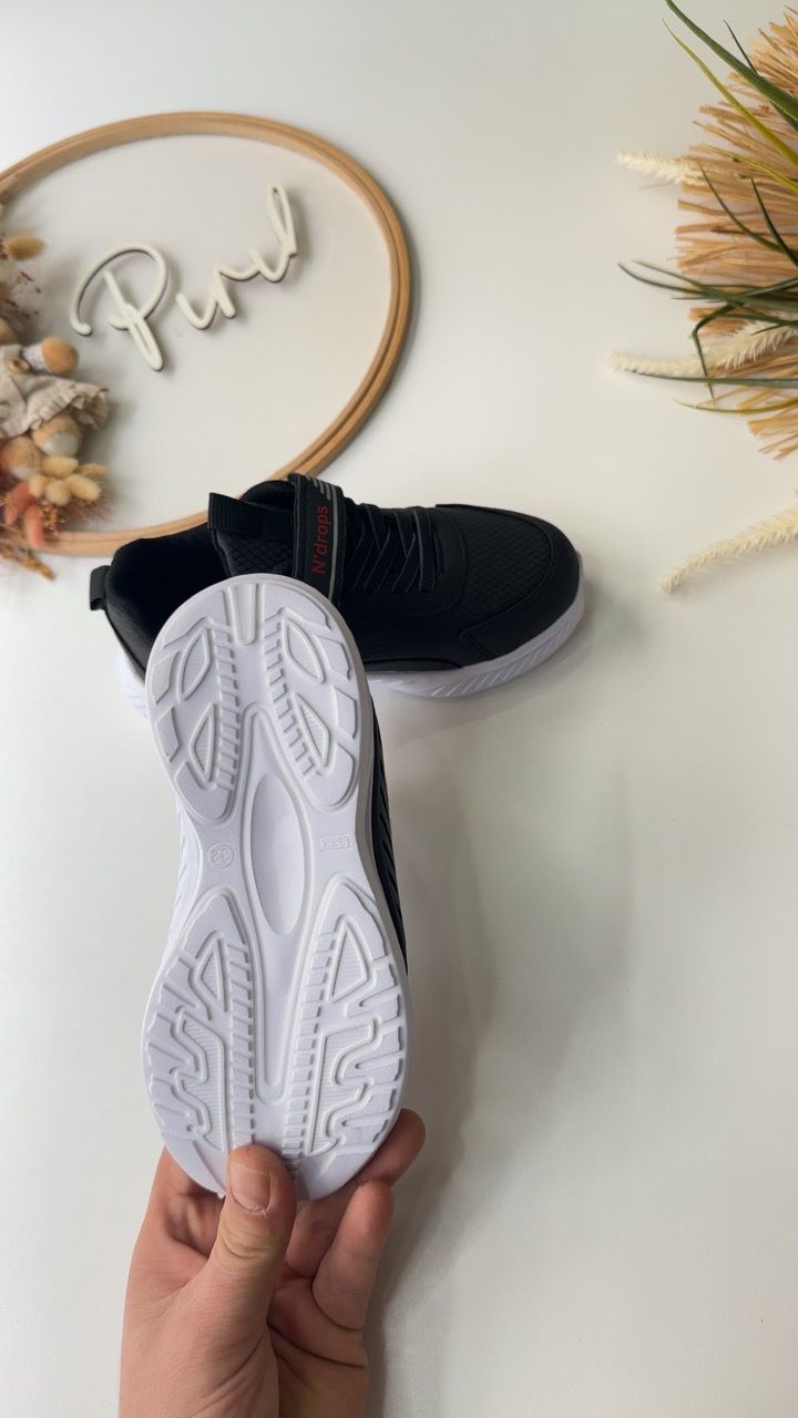 Siyah Beyaz Unisex Spor Ayakkabı 5001