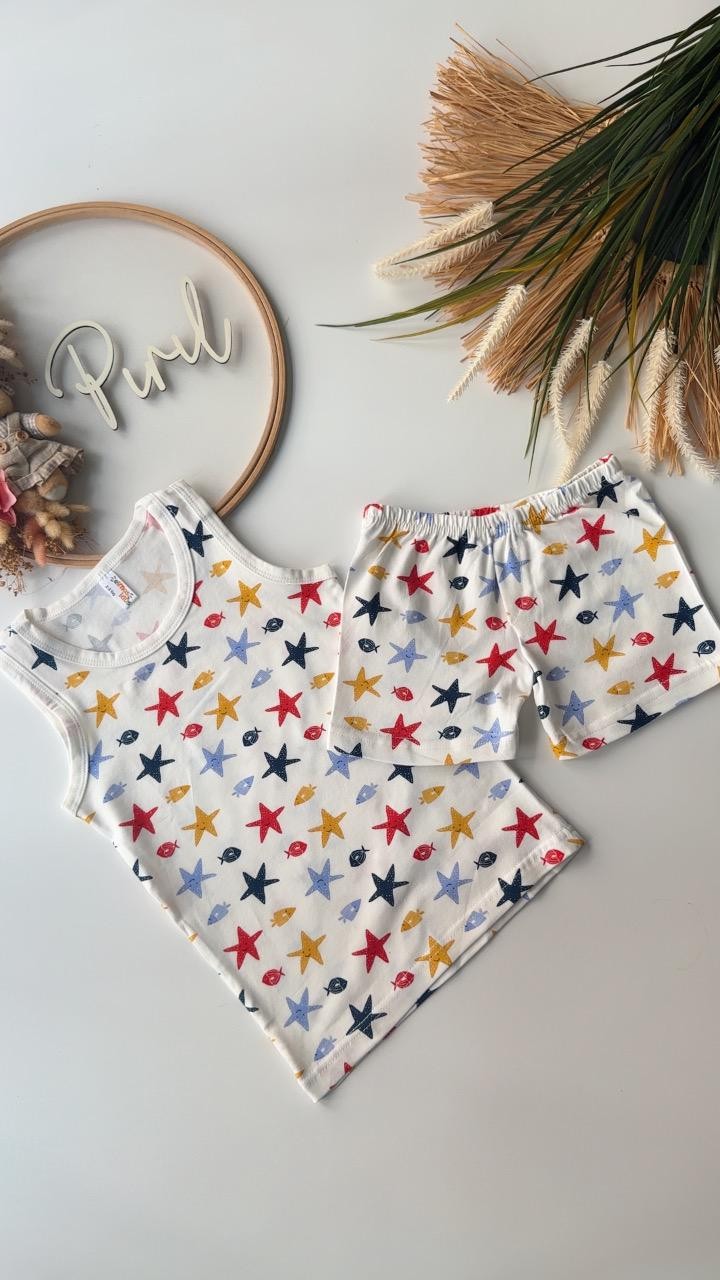 Yıldızlı Atlet Boxer Set