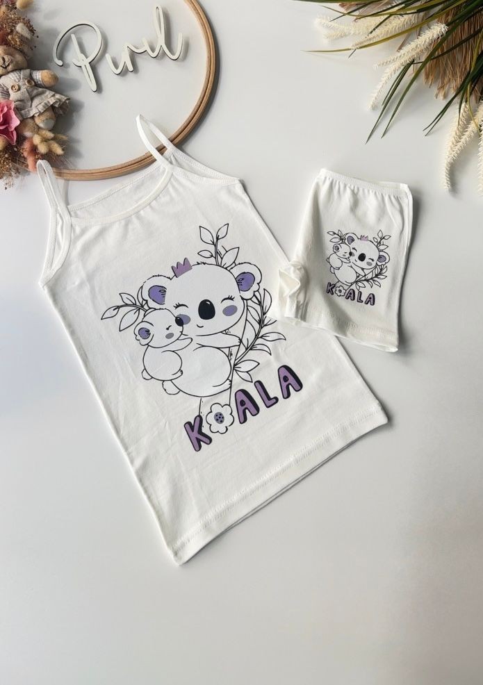 Beyaz Koala Atlet Boxer Takım