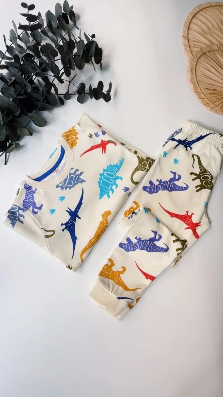 Dinazor Baskılı Pijama Takımı