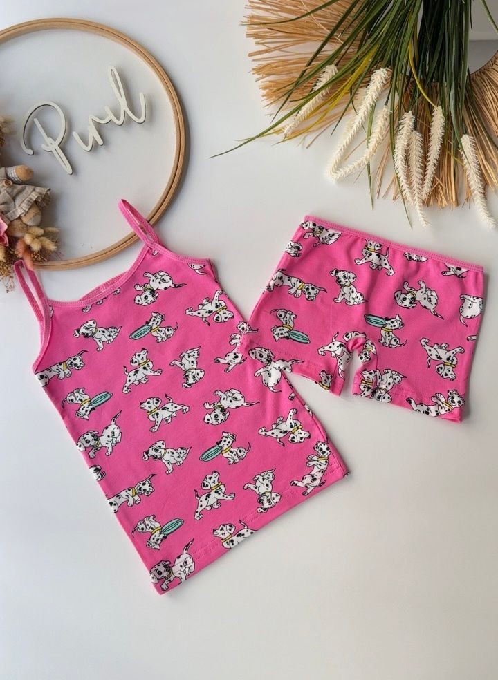 Pembe Dalmaçyalı Atlet Boxer Set 