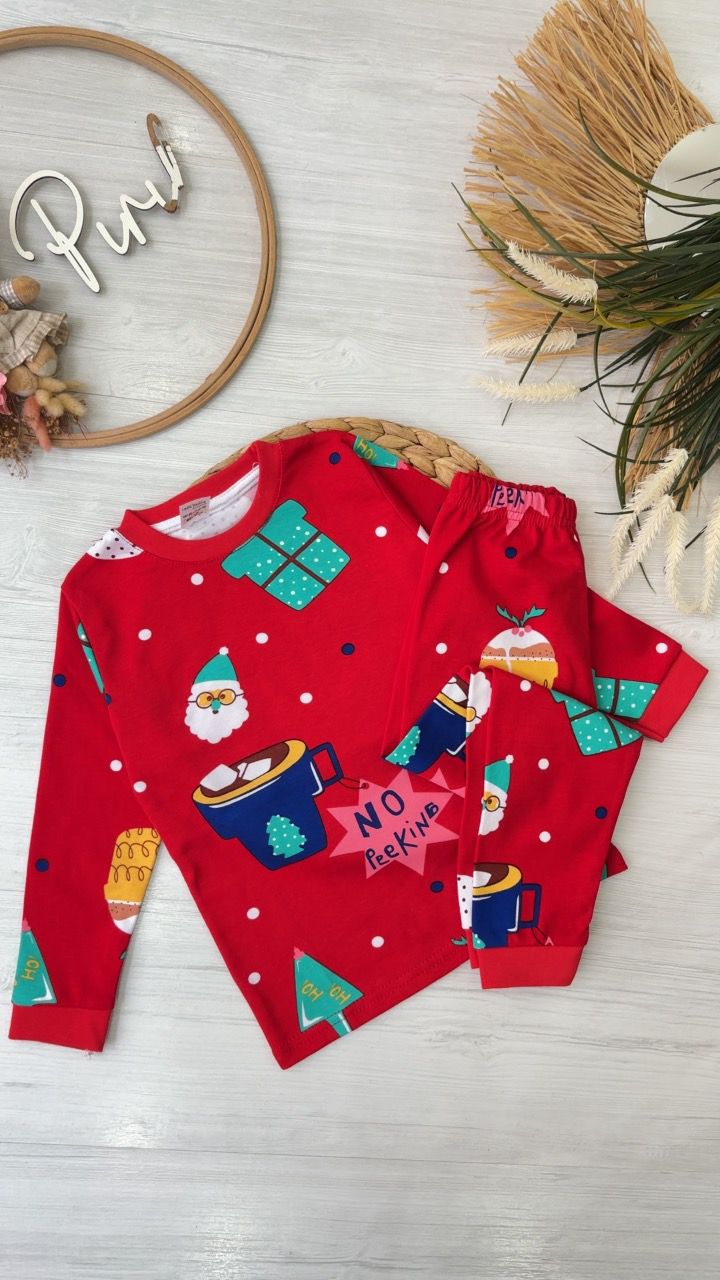 NEW YEAR PİJAMA TAKIMI UNİSEX