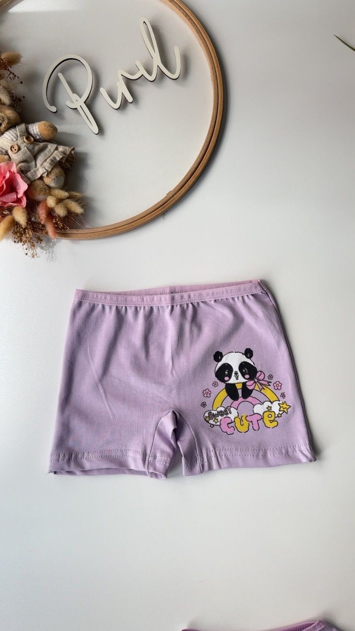 Lila Panda Atlet Boxer Takım