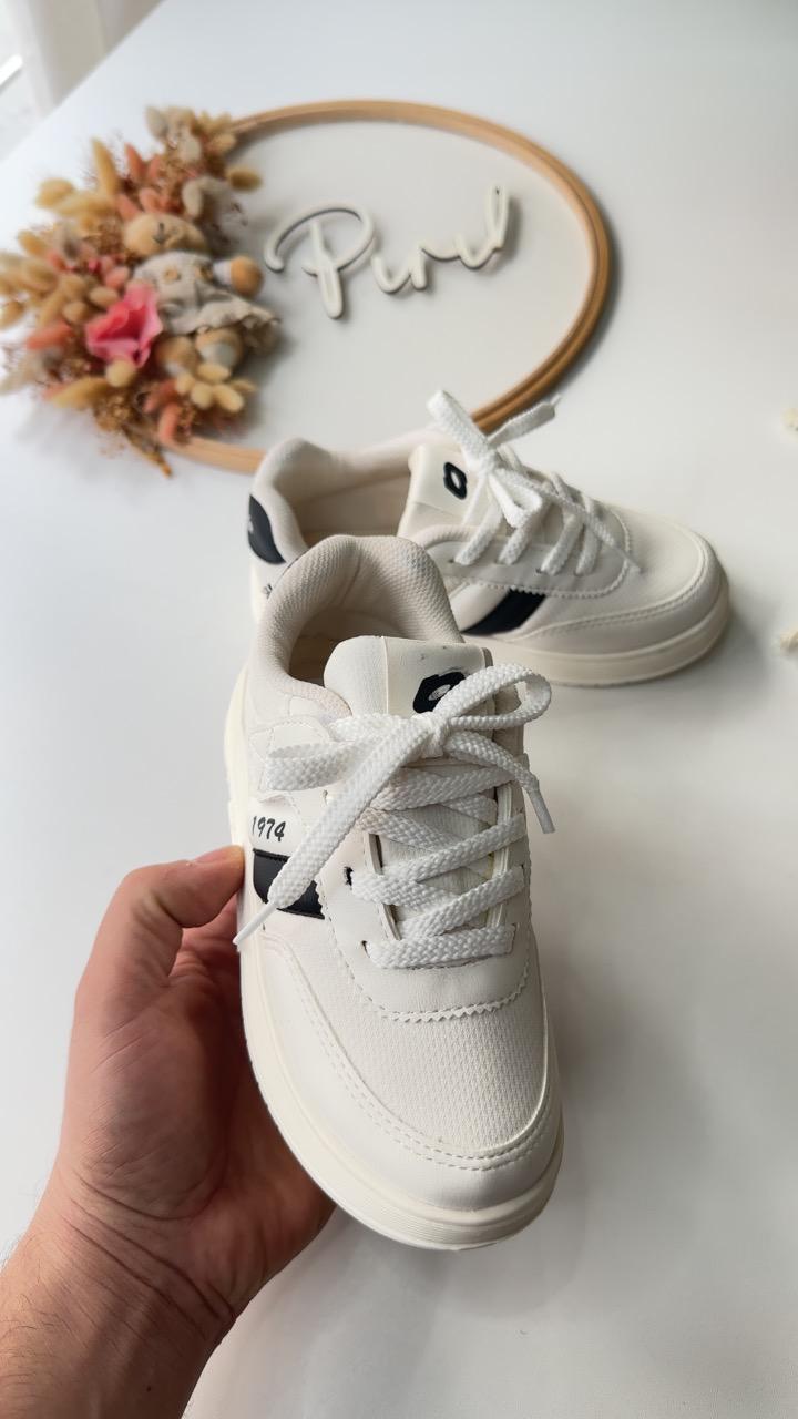 Beyaz Siyah 1974 Unisex Spor Ayakkabı 