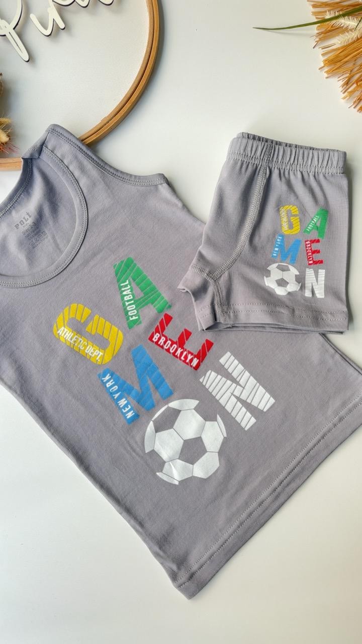 Açık Gri Game On Atlet Boxer Takım