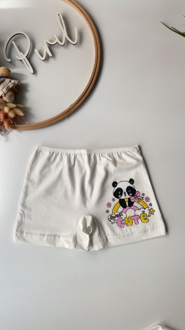 Beyaz Panda Atlet Boxer Takım