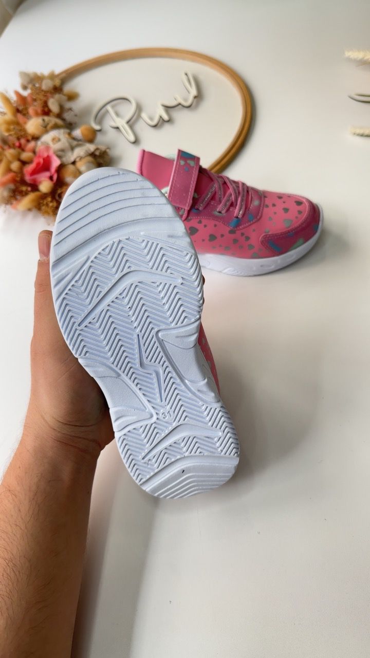 Karakterli  Spor Ayakkabı Pembe Su Yeşili