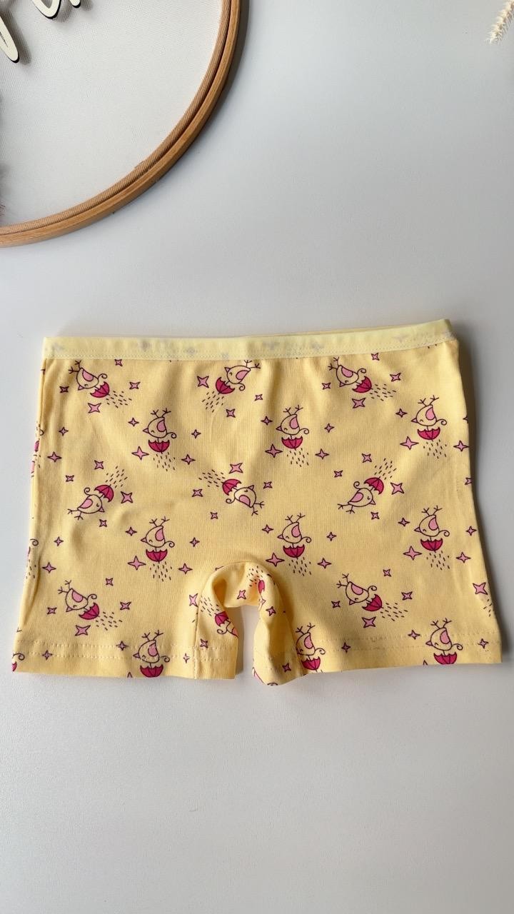 Sarı Kuş Desenli Atlet Boxer Set 