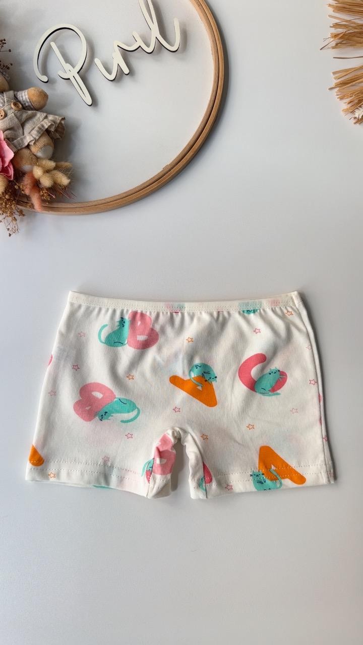 Harf Baskılı Atlet Boxer Set Pembe