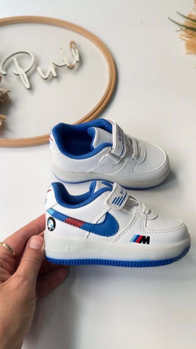 IŞIKLI 22/25 ERKEK ÇOCUK AYAKKABI BEYAZ MAVİ