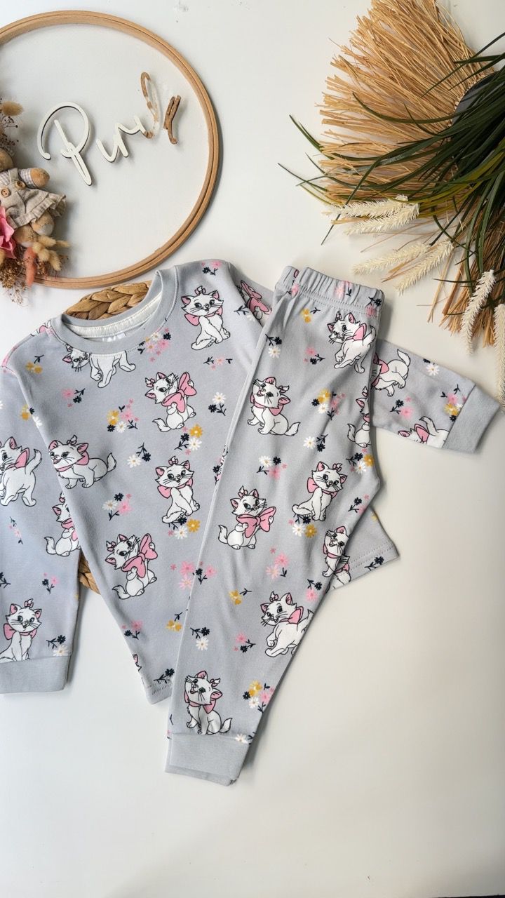 GRİ KEDİCİK Pijama Takımı 
