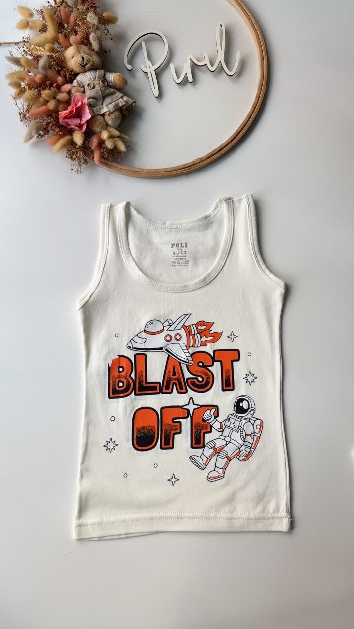 Beyaz Blast Off Atlet Boxer Takım