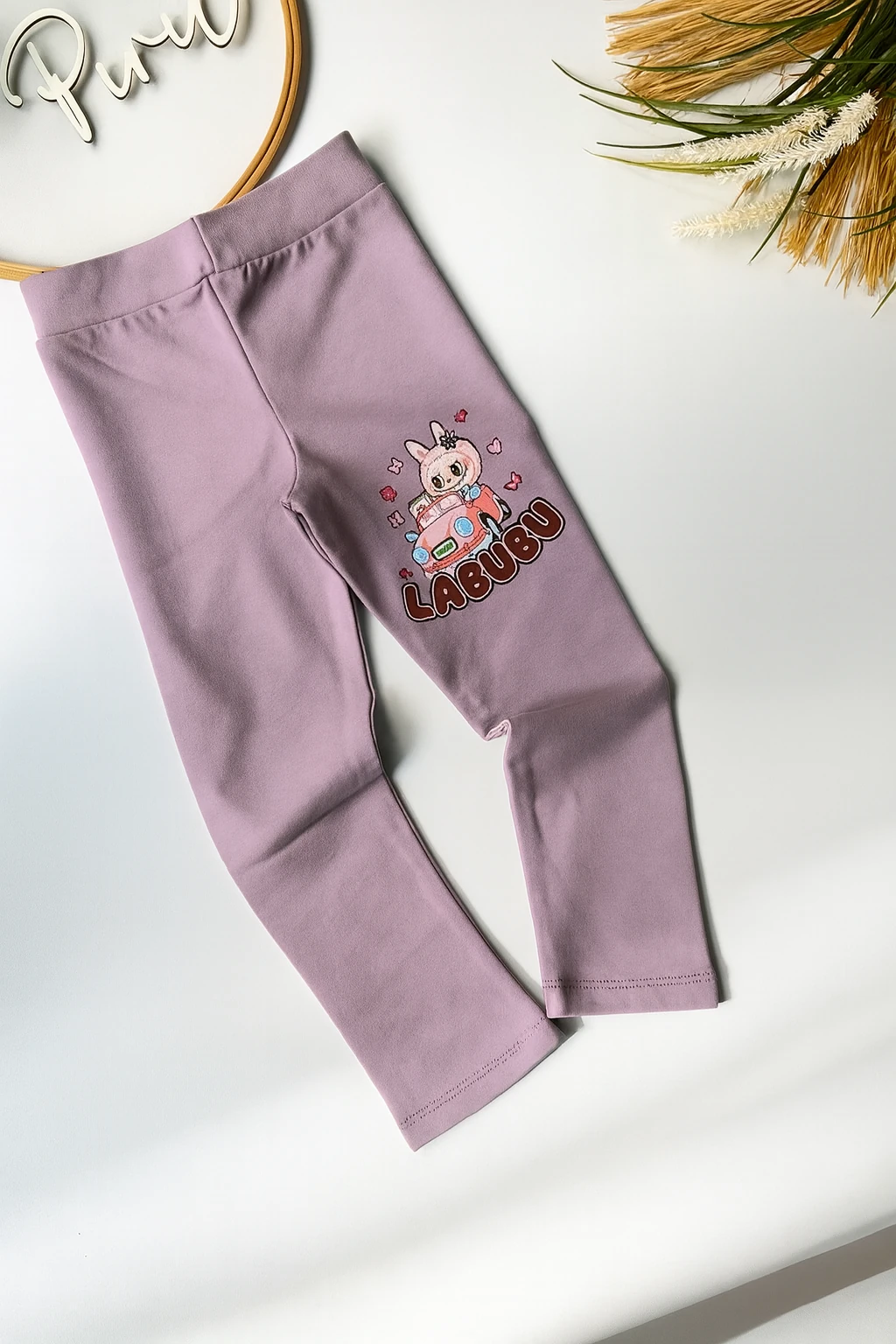 Labubu Tayt Lila Şordonlu