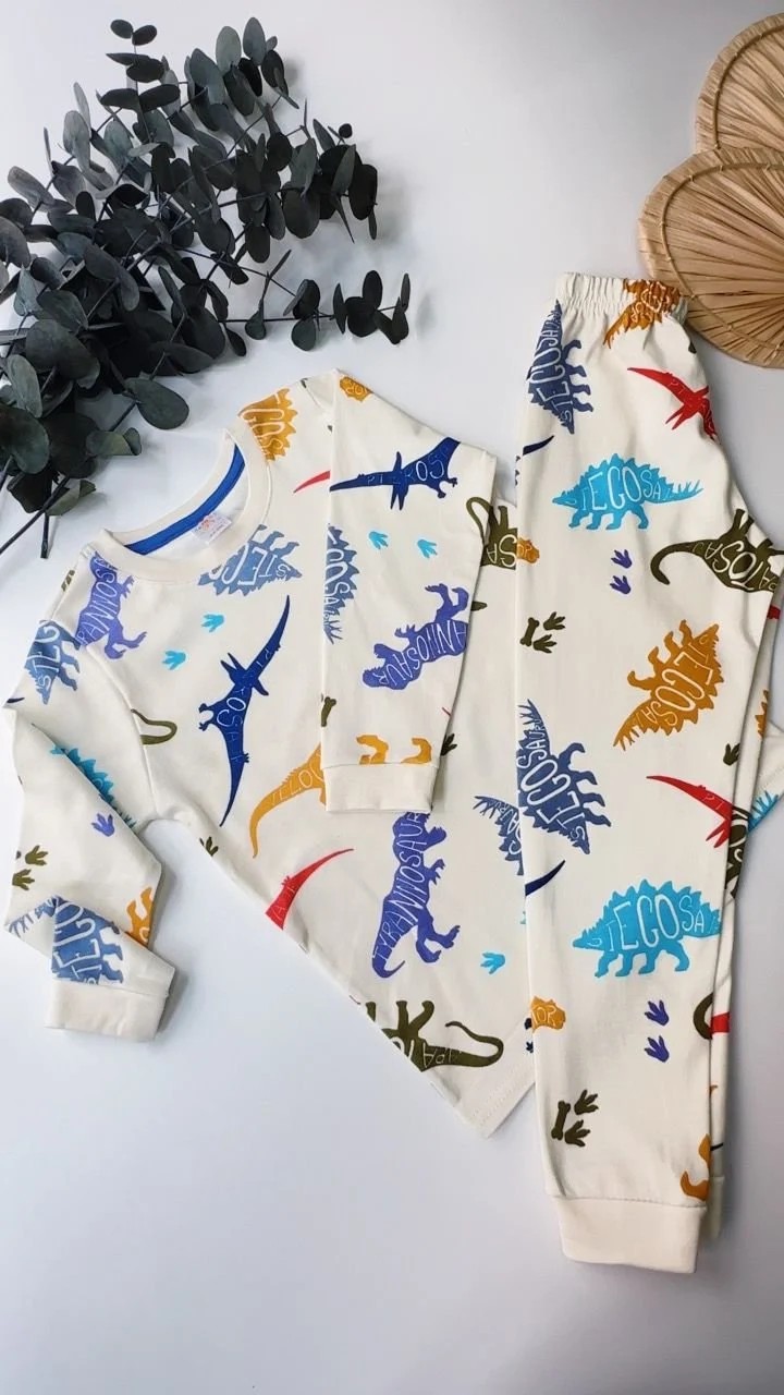 Dinazor Baskılı Pijama Takımı