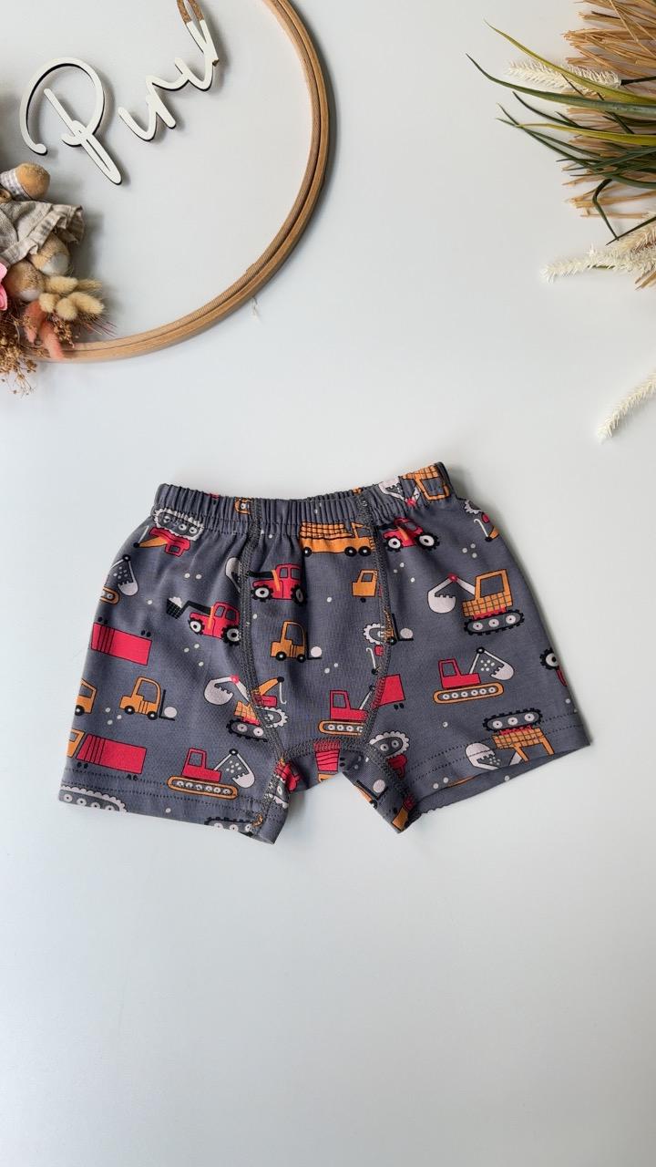 İş Makineleri Atlet Boxer Set Gri