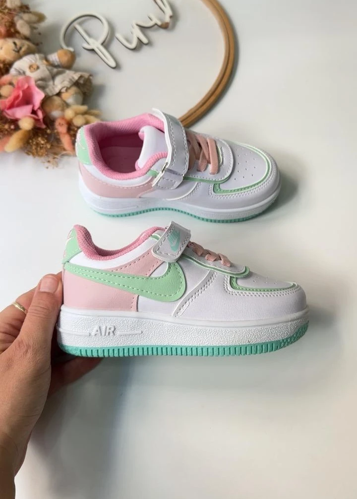 BEYAZ PEMBE SU YEŞİLİ SPOR AYAKKABI 