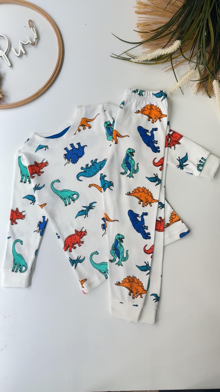 RENKLİ DİNO Pijama Takımı