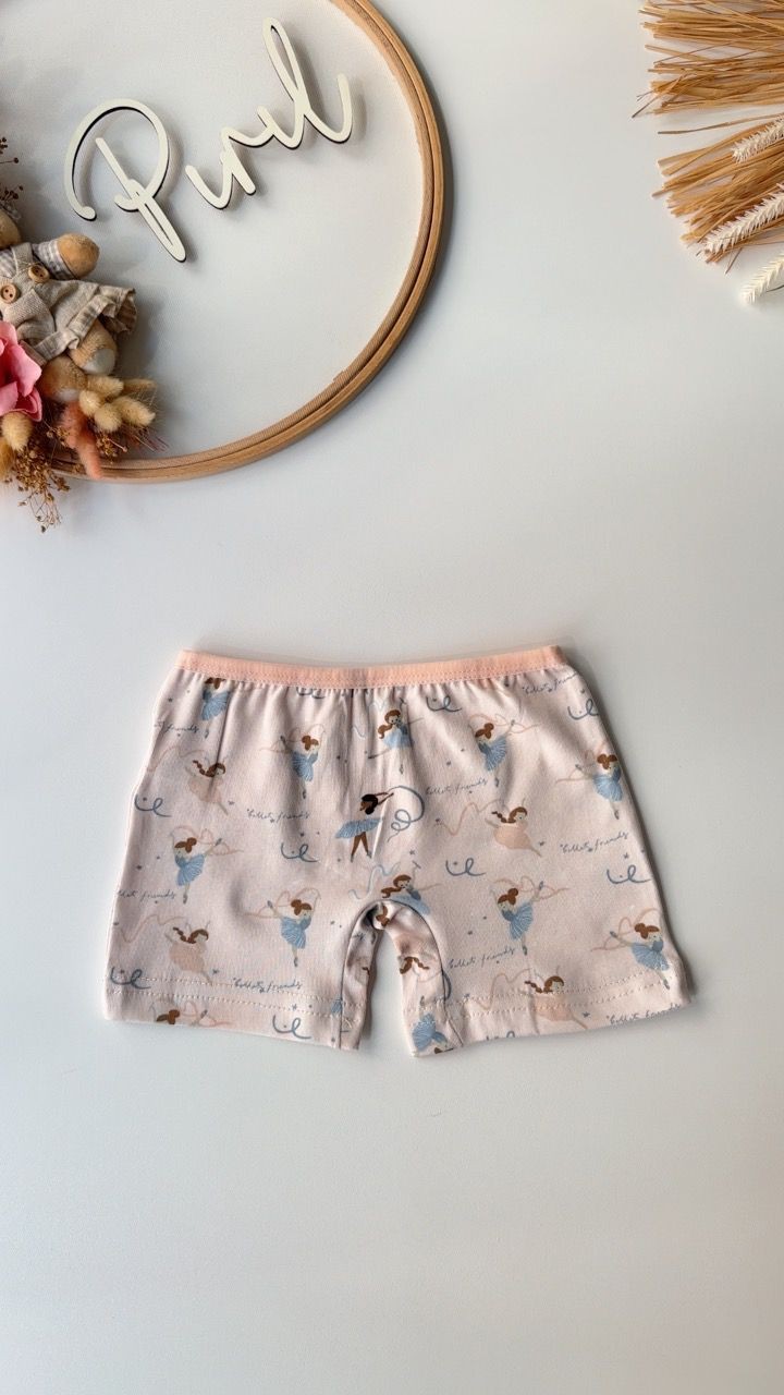 Balerin Atlet Boxer Set Pembe