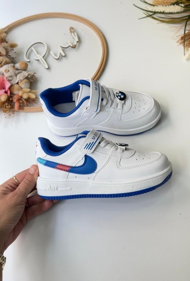 31/35 ERKEK ÇOCUK SPOR AYAKKABI BEYAZ MAVİ