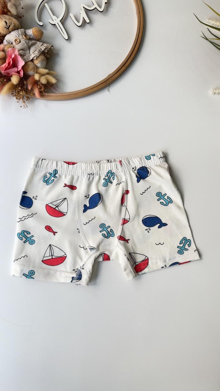 Yelken Atlet Boxer Set Beyaz