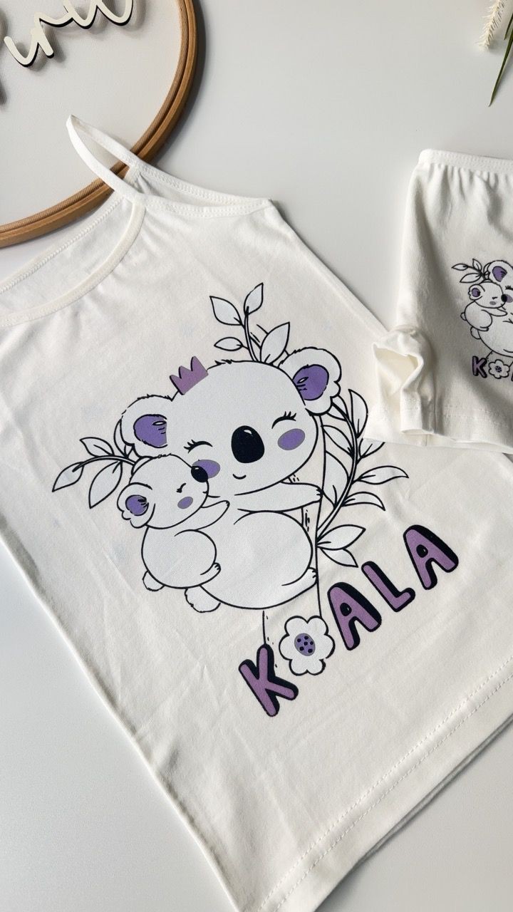 Beyaz Koala Atlet Boxer Takım
