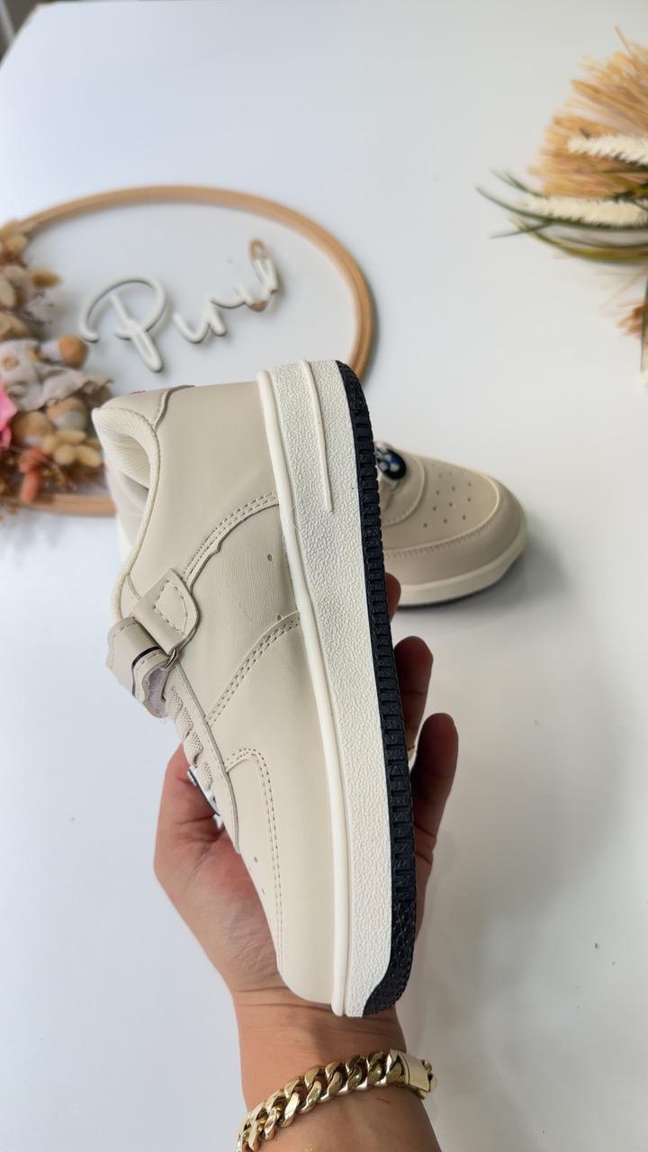 31/35 ERKEK ÇOCUK SPOR AYAKKABI BEJ SİYAH