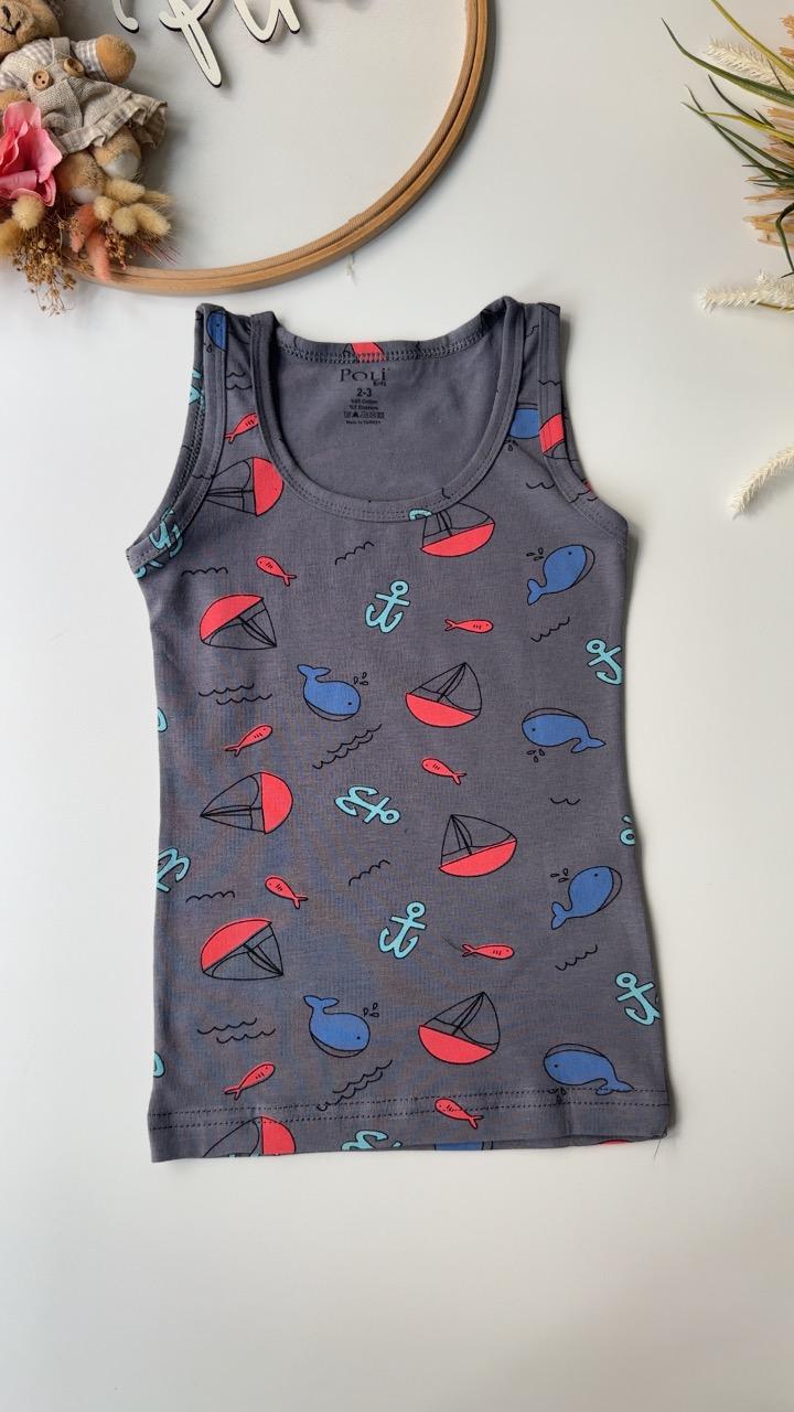 Yelken Atlet Boxer Set Gri