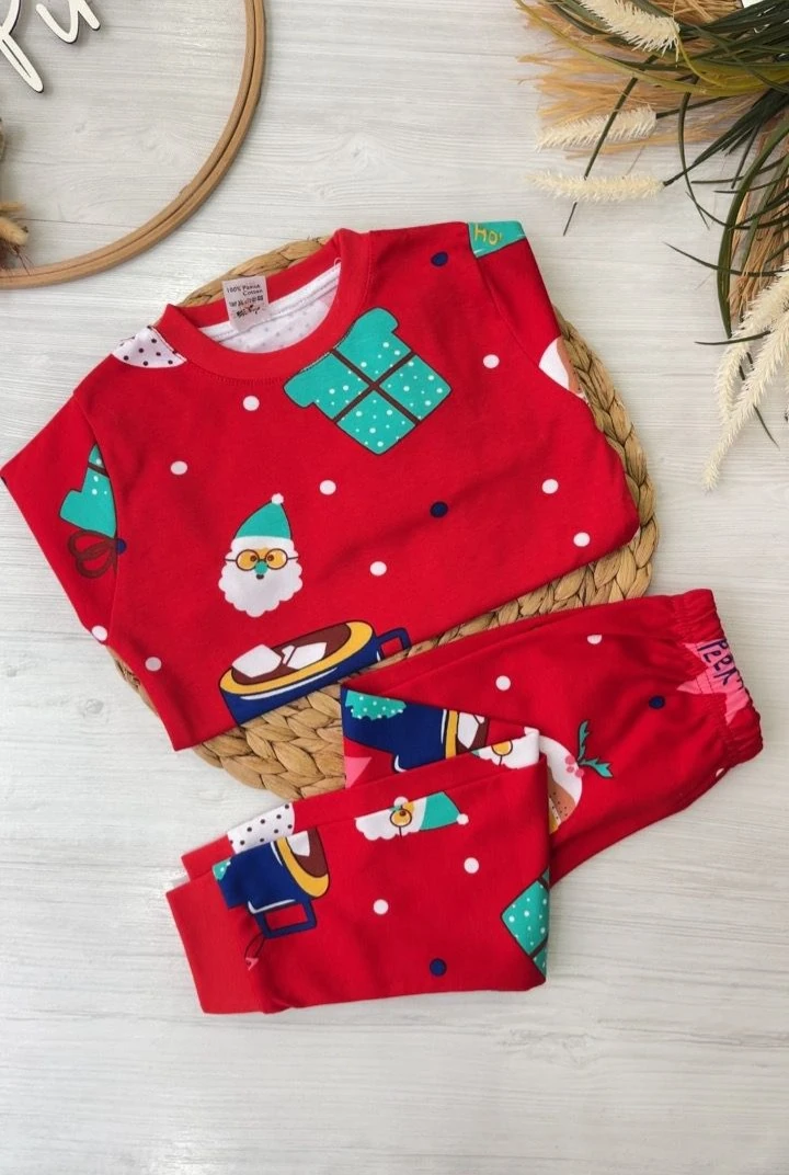 NEW YEAR PİJAMA TAKIMI UNİSEX