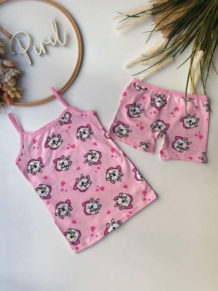 Pembiş Kedicik Atlet Boxer Set 