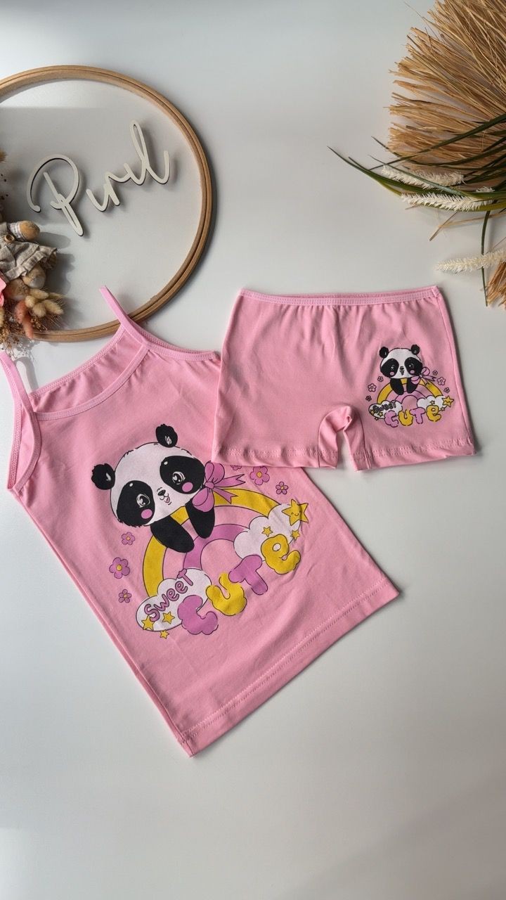 Pembe Panda Atlet Boxer Takım