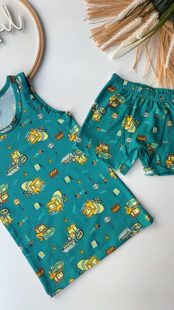 İş Makineleri Atlet Boxer Takım