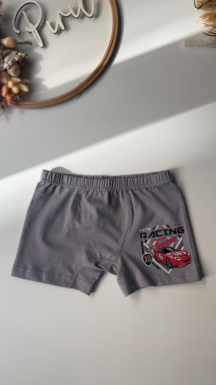 Açık Gri Racıng Atlet Boxer Takım