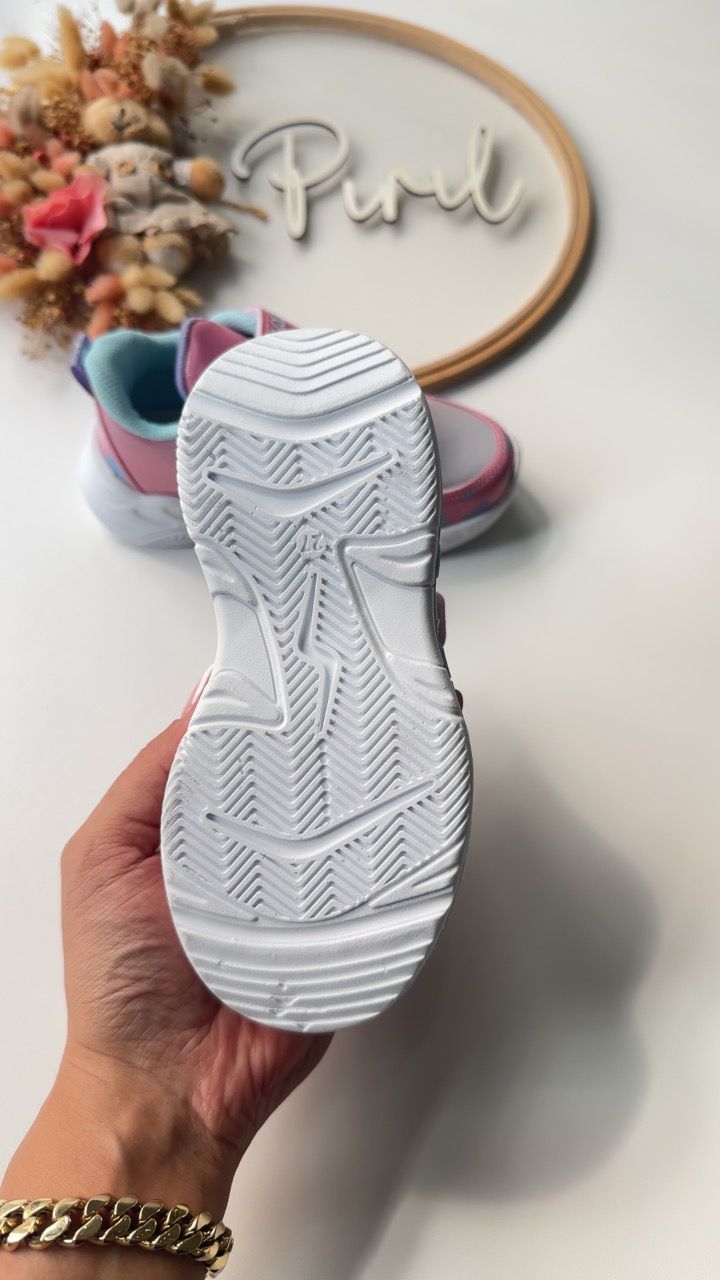 Labubu Işıklı Mavi Pembe Spor Ayakkabı