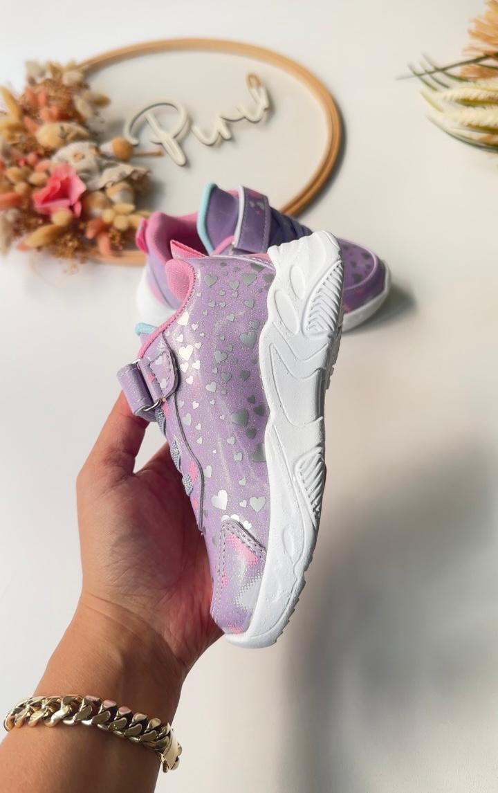 Karakterli  Spor Ayakkabı Lila Pembe