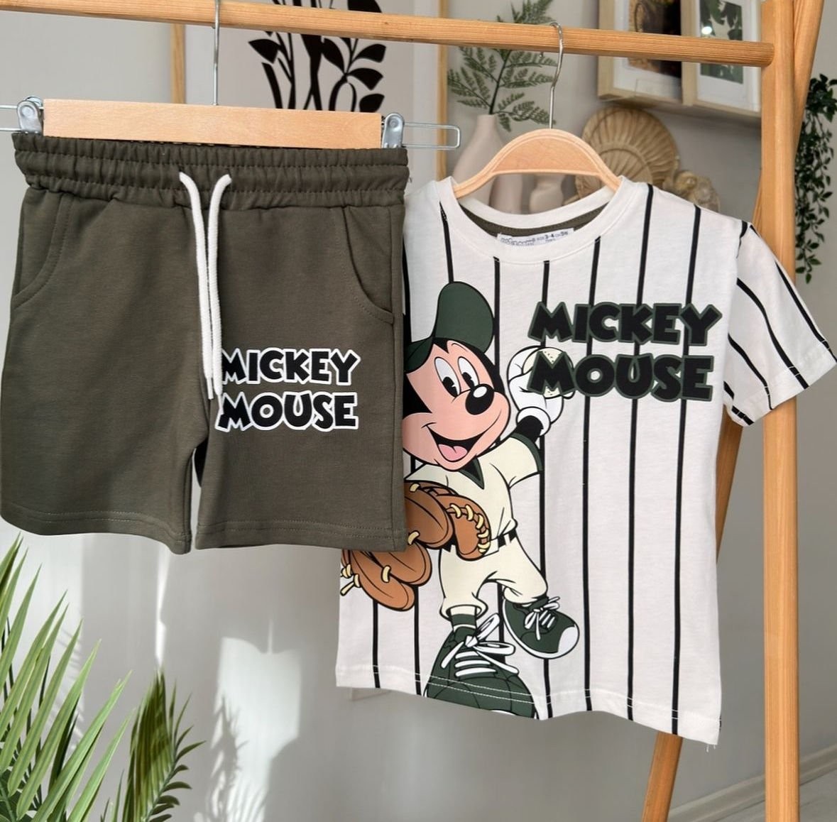 Beyzbol Mickey Takım Haki