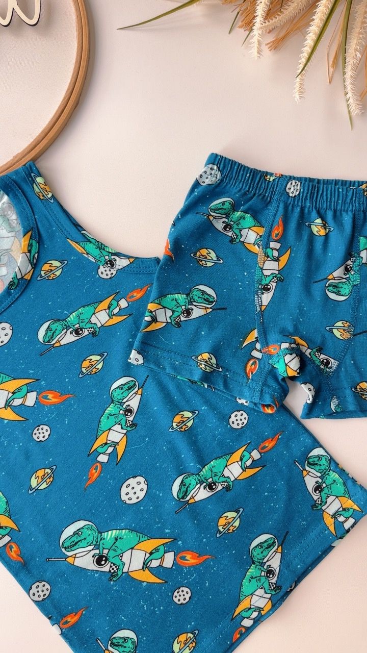 Roket Dino Mavi Atlet Boxer Takım