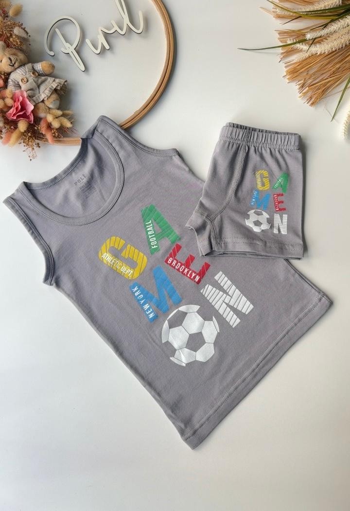 Açık Gri Game On Atlet Boxer Takım