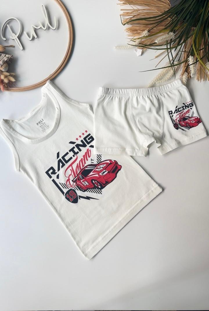 Beyaz Racıng Atlet Boxer Takım