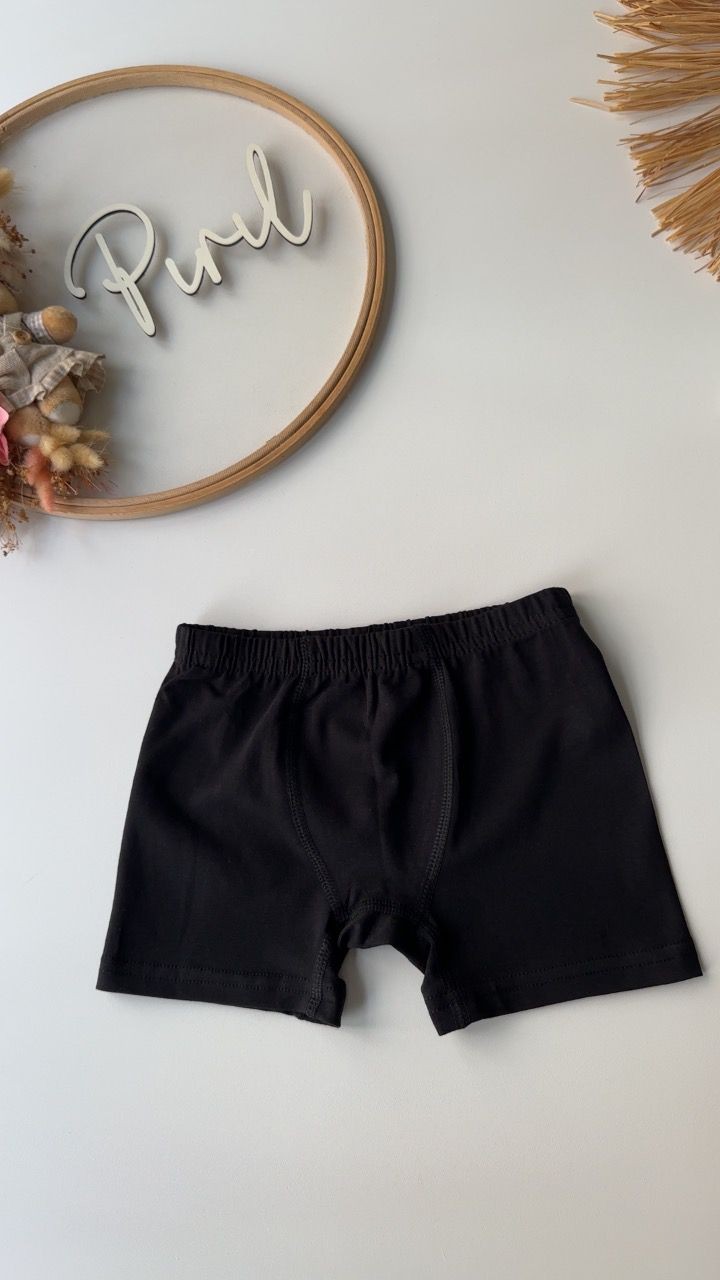Siyah Atlet Boxer Takım