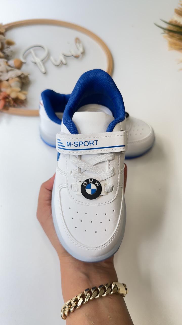 IŞIKLI 26/30 ERKEK ÇOCUK AYAKKABI BEYAZ MAVİ