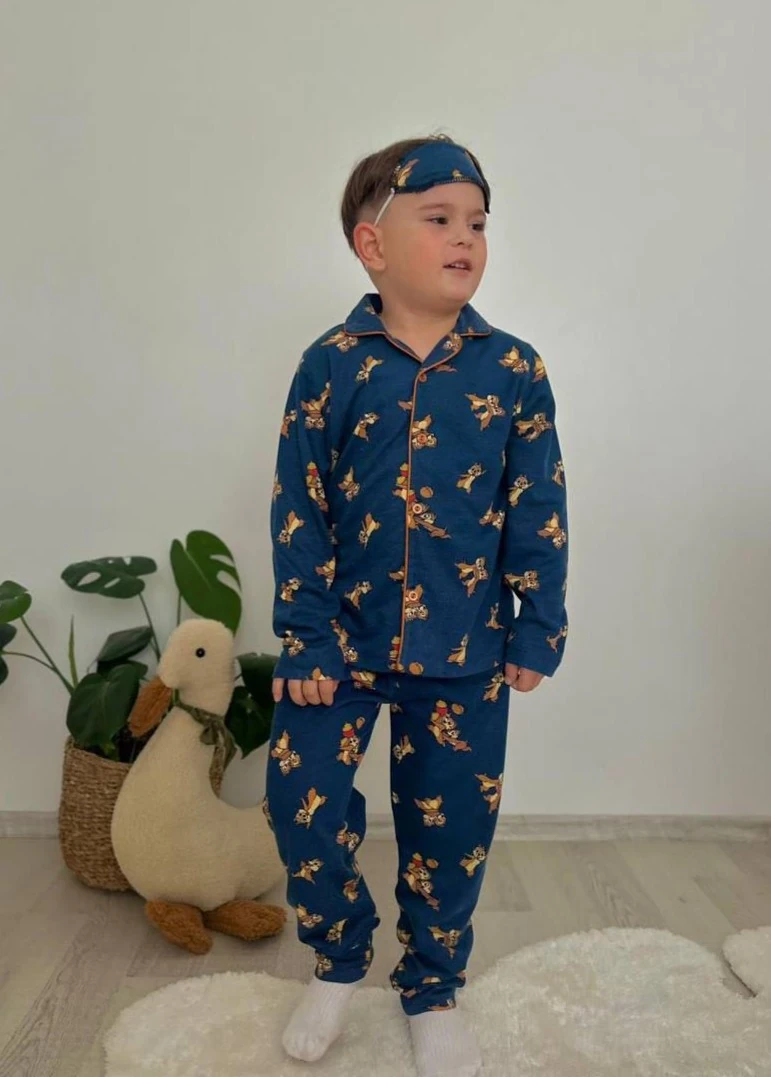 SİNCAP BASKILI PİJAMA TAKIMI