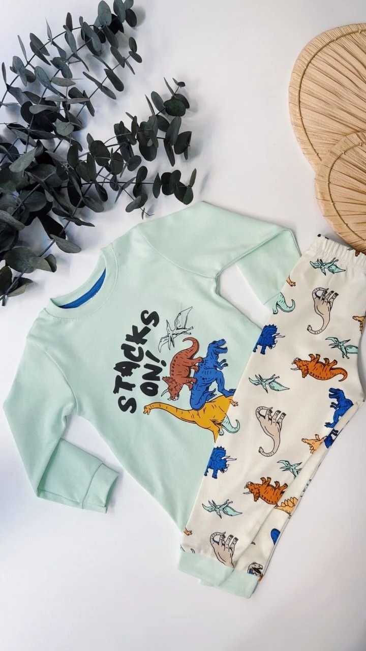 Dinazor Baskılı Pijama Takımı