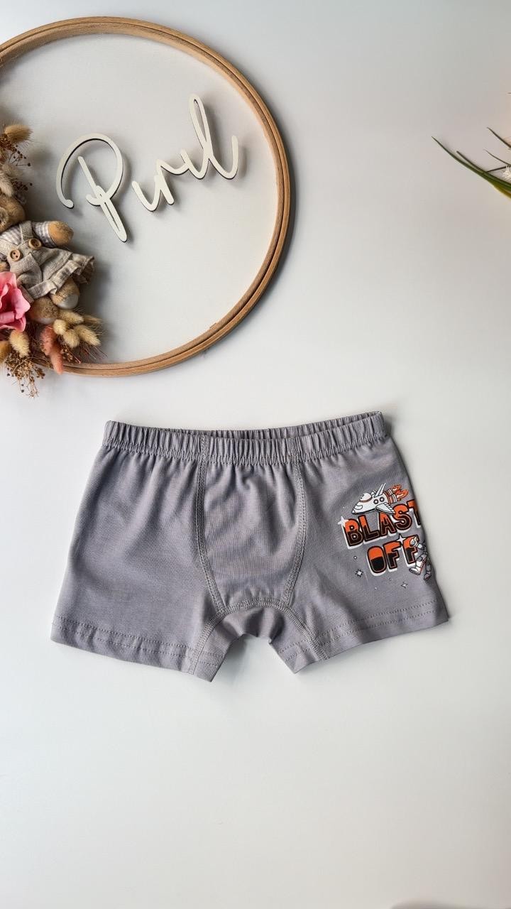 Açık Gri Blast Off Atlet Boxer Takım