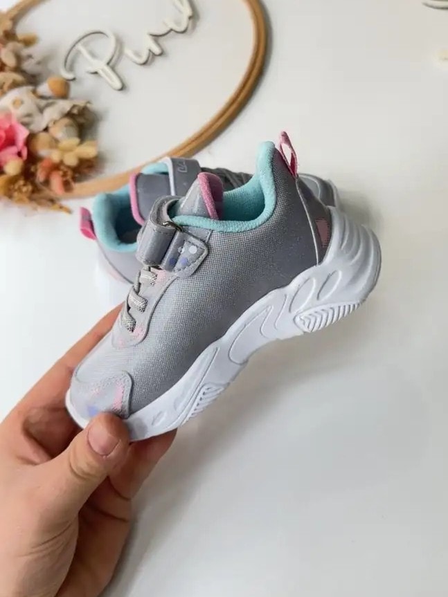 Labubu Gri Mavi Spor Ayakkabı
